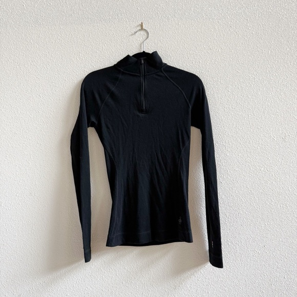 Smartwool Classic Thermal Merino 1/4 Zip base layer top Size Medium - Picture 4 of 9